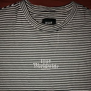 HUF black and white shirt